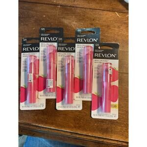 Lot 5 Revlon Kiss Balm 025 Fresh Strawberry Lip Balm Natural Fruit Oils SPF 20